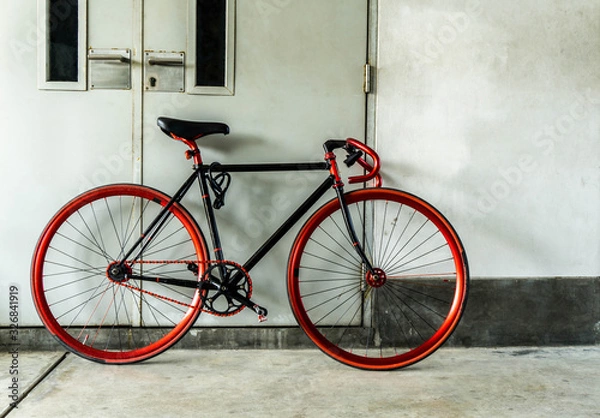 Fototapeta Red bicycle