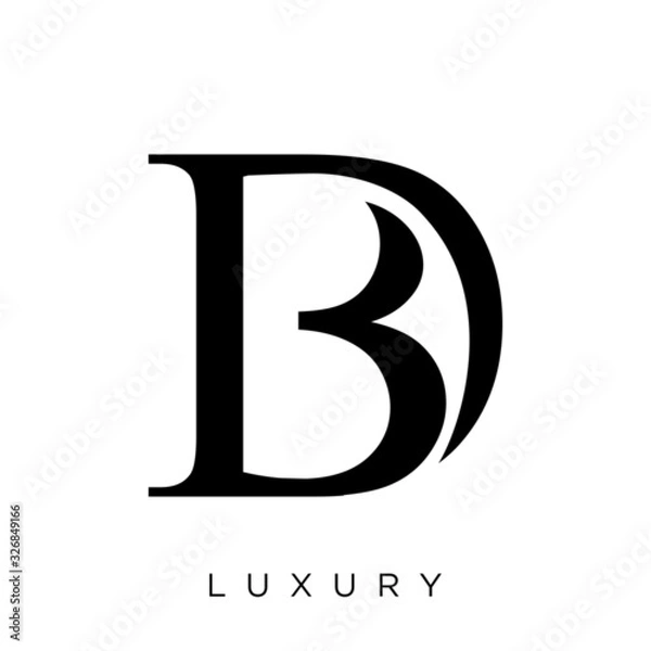 Obraz bd logo design vector