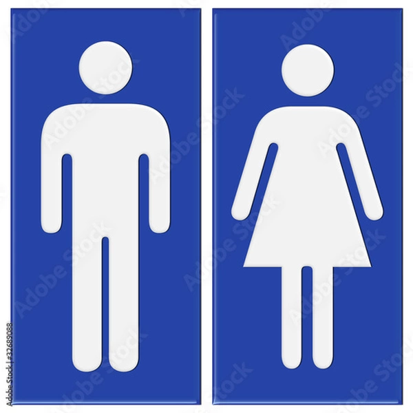 Obraz Panneau de toilettes