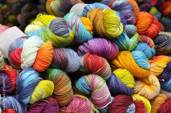 Obraz Wolle in verschiedenen Farben