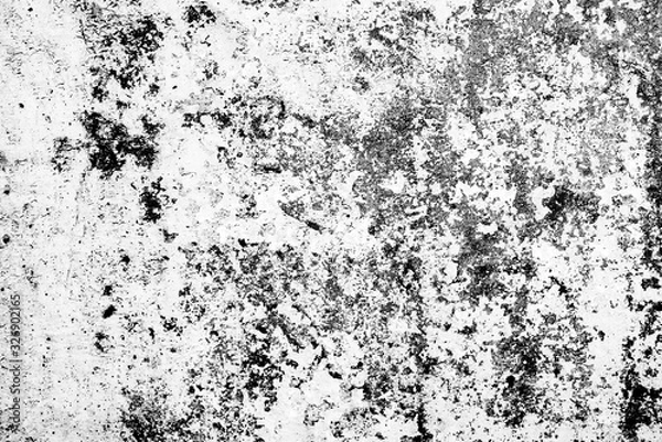 Fototapeta Texture of a concrete wall with cracks and scratches which can be used as a background