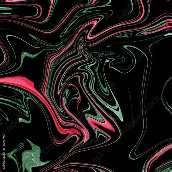 Fototapeta Marble abstract acrylic background. full color marbling artwork texture. Marbled ripple pattern.