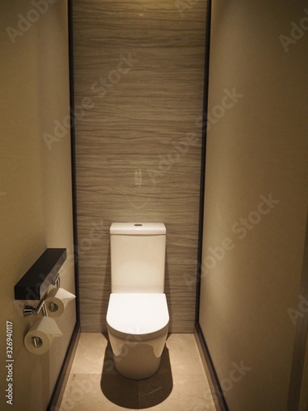 Obraz 便座を閉じた洋式トイレ