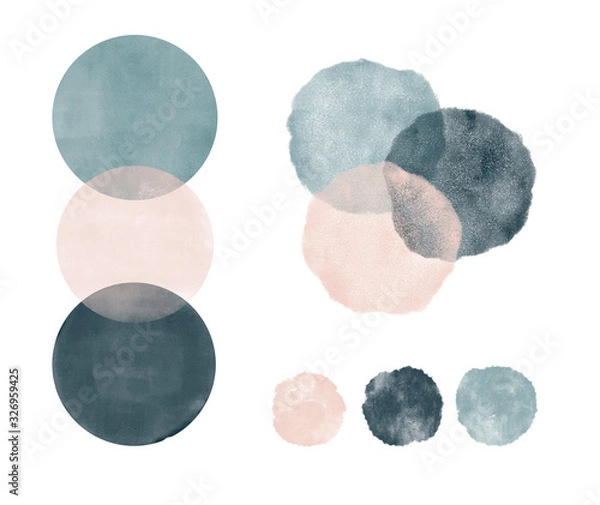 Obraz cerchi acquarello