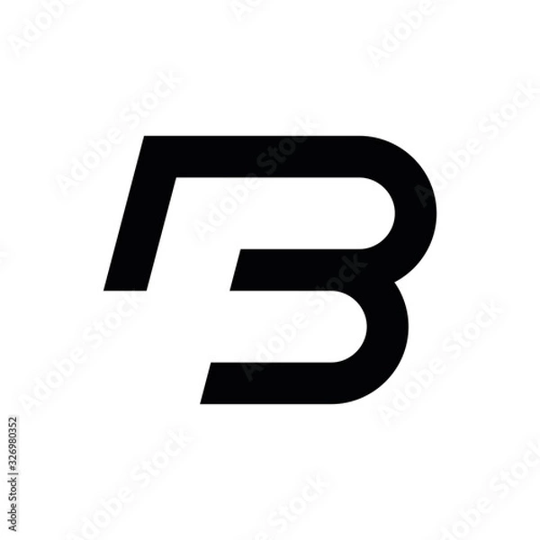 Obraz BF B F letter logo design vector