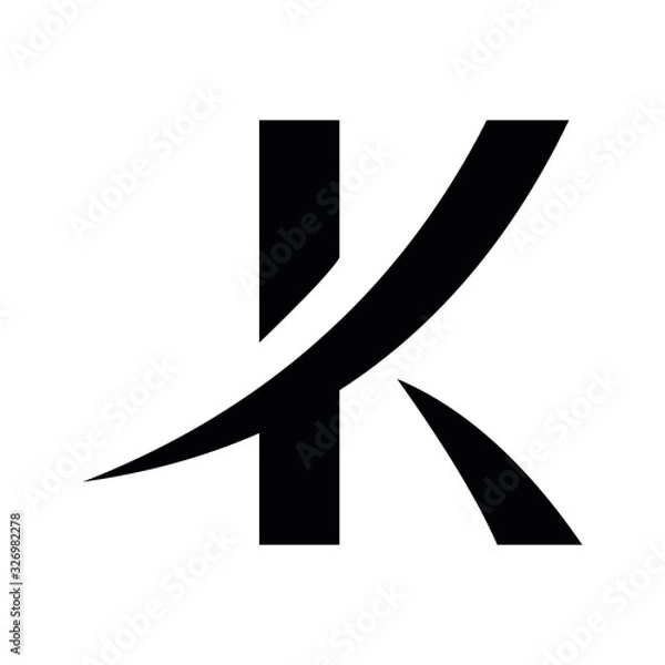 Obraz KK K letter logo vector design