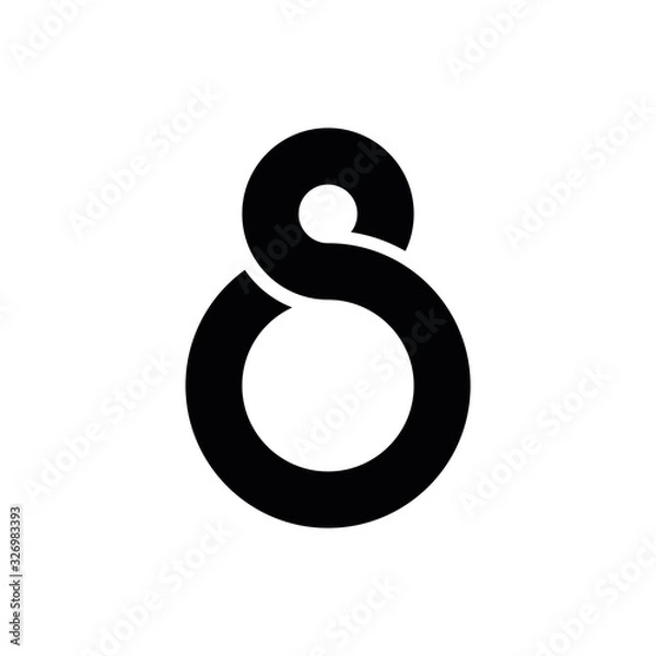 Obraz SS S letter logo design vector