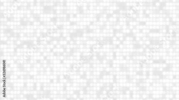 Obraz Dot white gray pattern gradient texture background. Abstract  technology big data digital background. 3d rendering.
