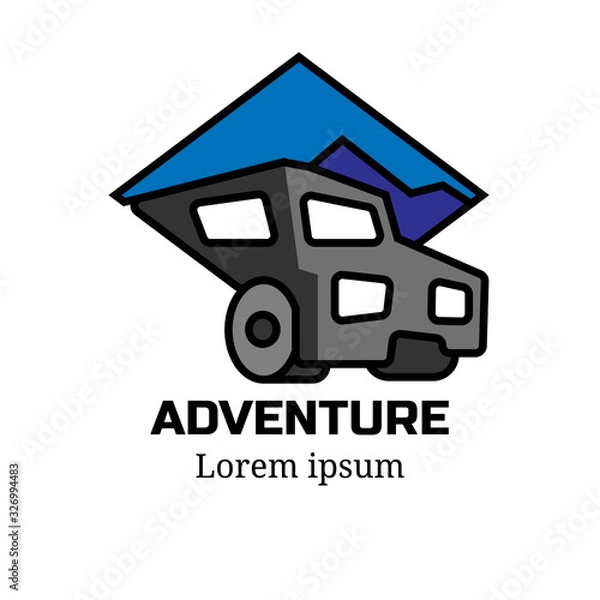 Fototapeta adventure logo 3