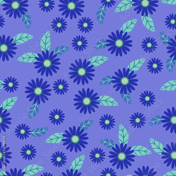Fototapeta blue seamless pattern