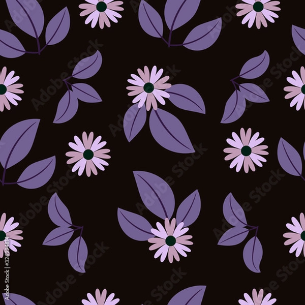Fototapeta seamless pattern with flowers