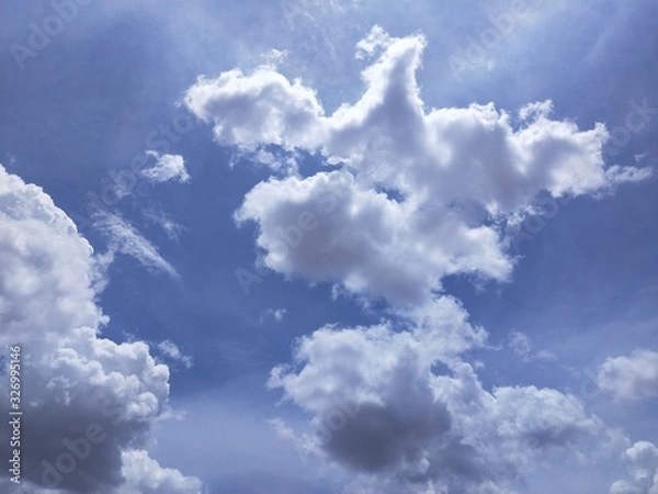 Obraz blue sky with clouds