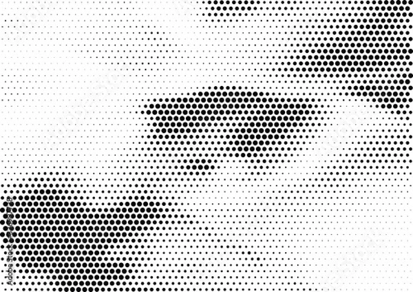 Fototapeta Abstract halftone dotted background. Futuristic grunge pattern, dot, circles.  Vector modern optical pop art texture for posters, sites, business cards, cover, labels mockup, vintage stickers layout