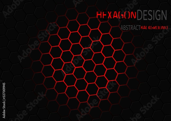 Fototapeta Abstract geometric hexagonal background.Vector EPS10.