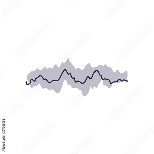 Fototapeta Isolated wave fill style icon vector design