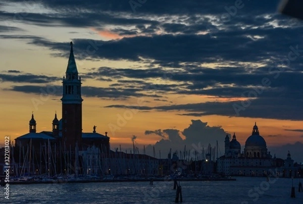 Obraz wenecja o zachodzie