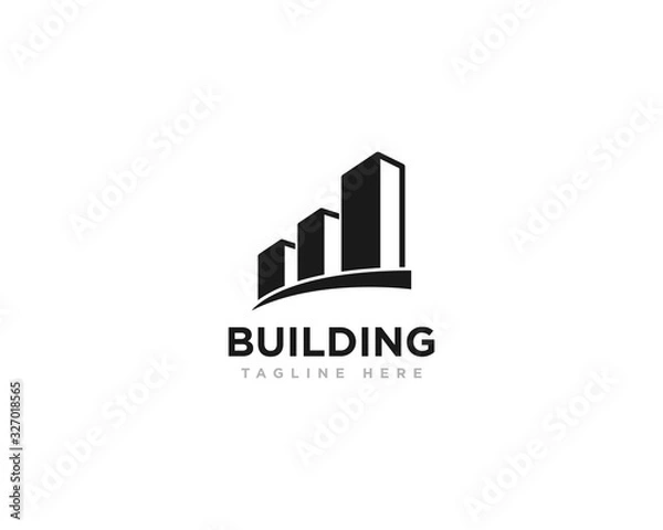 Fototapeta Building Construction Logo Design Vector