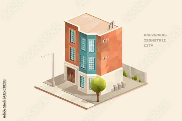 Fototapeta mała kamienica