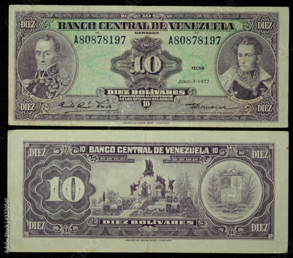 Fototapeta banconota venezuela