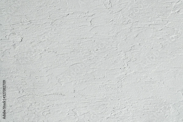 Fototapeta こて跡の残る白い壁の背景テクスチャー