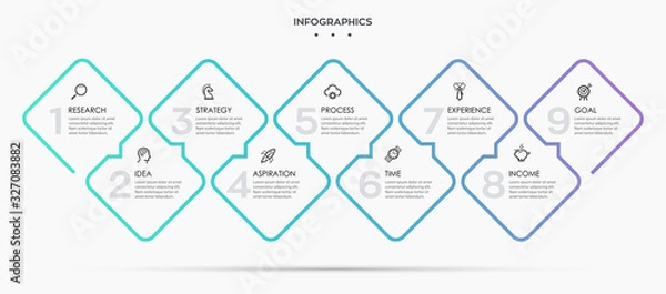 Obraz Vector infographic template