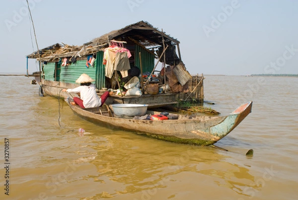 Fototapeta floating house