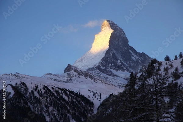 Fototapeta ツェルマットから見たマッターホルン