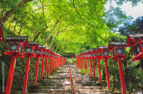 Obraz 京都　貴船神社