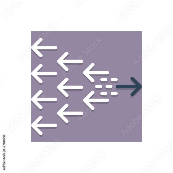 Fototapeta Color illustration icon for transformation variation
