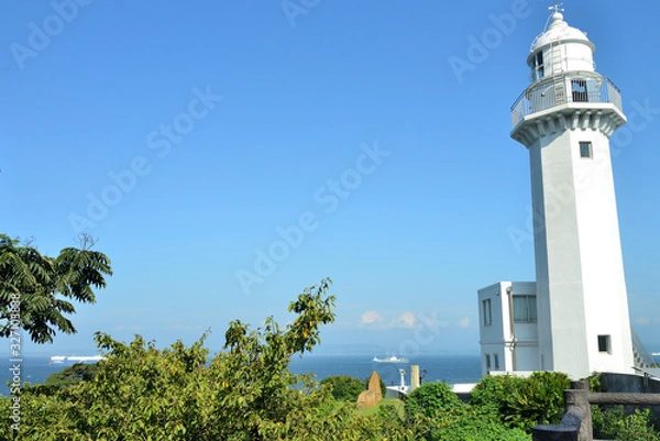 Fototapeta 観音埼灯台　横須賀市鴨居の風景