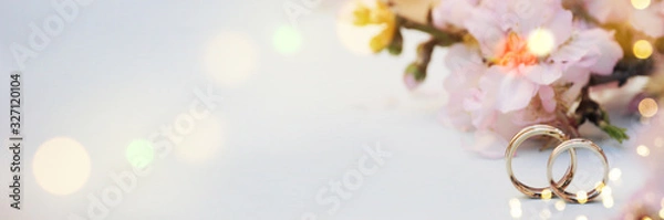 Fototapeta Spring background with blossom