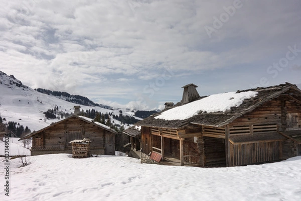 Fototapeta house in the mountains