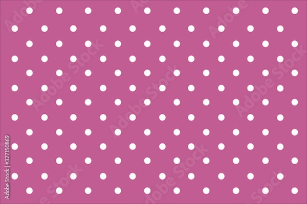 Fototapeta Pink Pastel polka dots background.