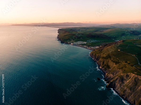 Fototapeta Cliff sunset