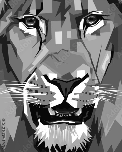 Fototapeta Lion vector