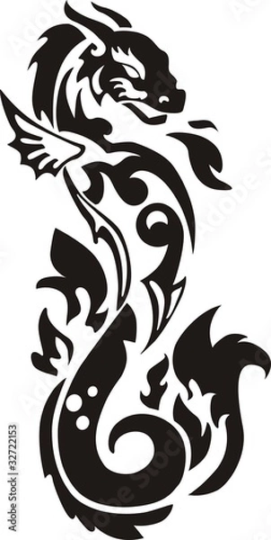 Fototapeta Dragon fire