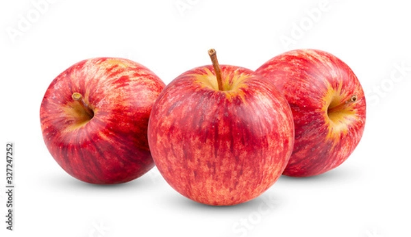 Obraz red apple on white background
