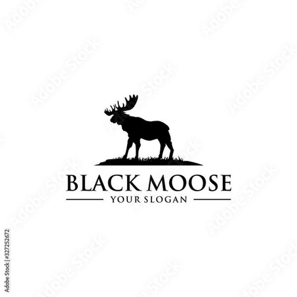 Fototapeta moose logo