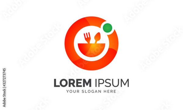 Obraz Online Food Delivery Company Abstract Logo design Vector Graphic Elements Template