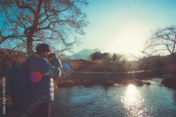 Obraz horse on the river