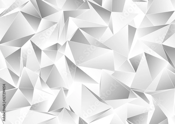 Fototapeta 3d Triangles, abstract  background. Design wallpaper.