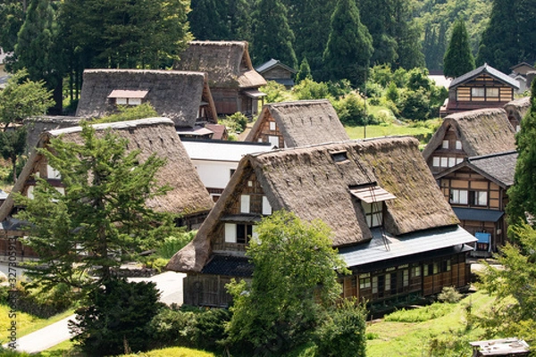 Fototapeta 越中五箇山 相倉合掌集落 -富山県境の山あいに残る合掌造り集落-