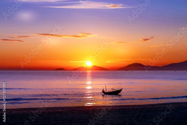 Fototapeta Breaking Dawn on Eastern Sea