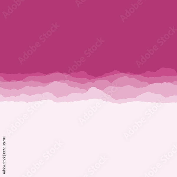 Fototapeta Abstract Color Clouds Sky Generative Art background illustration