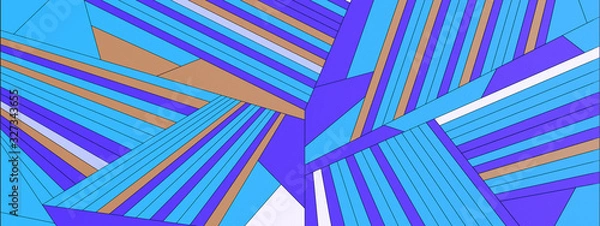Obraz Simple colorful geometric abstract patterns