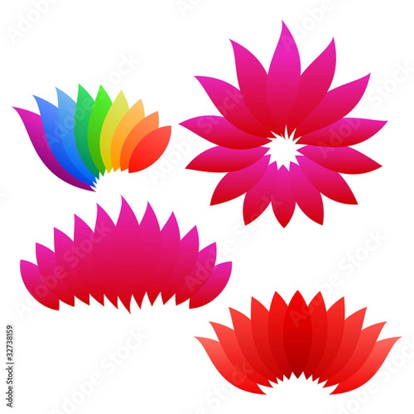 Obraz floral logo elements