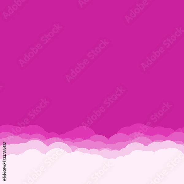 Fototapeta Abstract Color Clouds Sky Generative Art background illustration