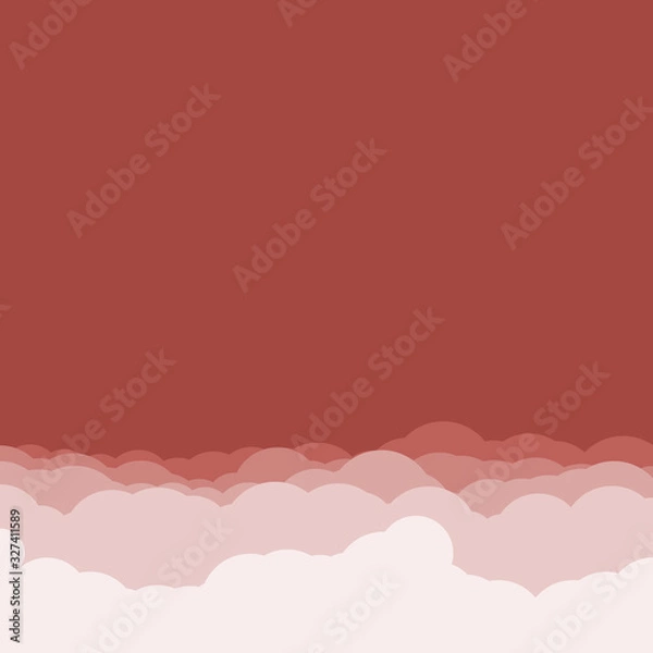 Fototapeta Abstract Color Clouds Sky Generative Art background illustration