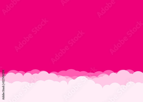 Fototapeta Abstract Color Clouds Sky Generative Art background illustration