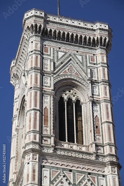 Fototapeta Detail of the facade of the Florence Cathedral